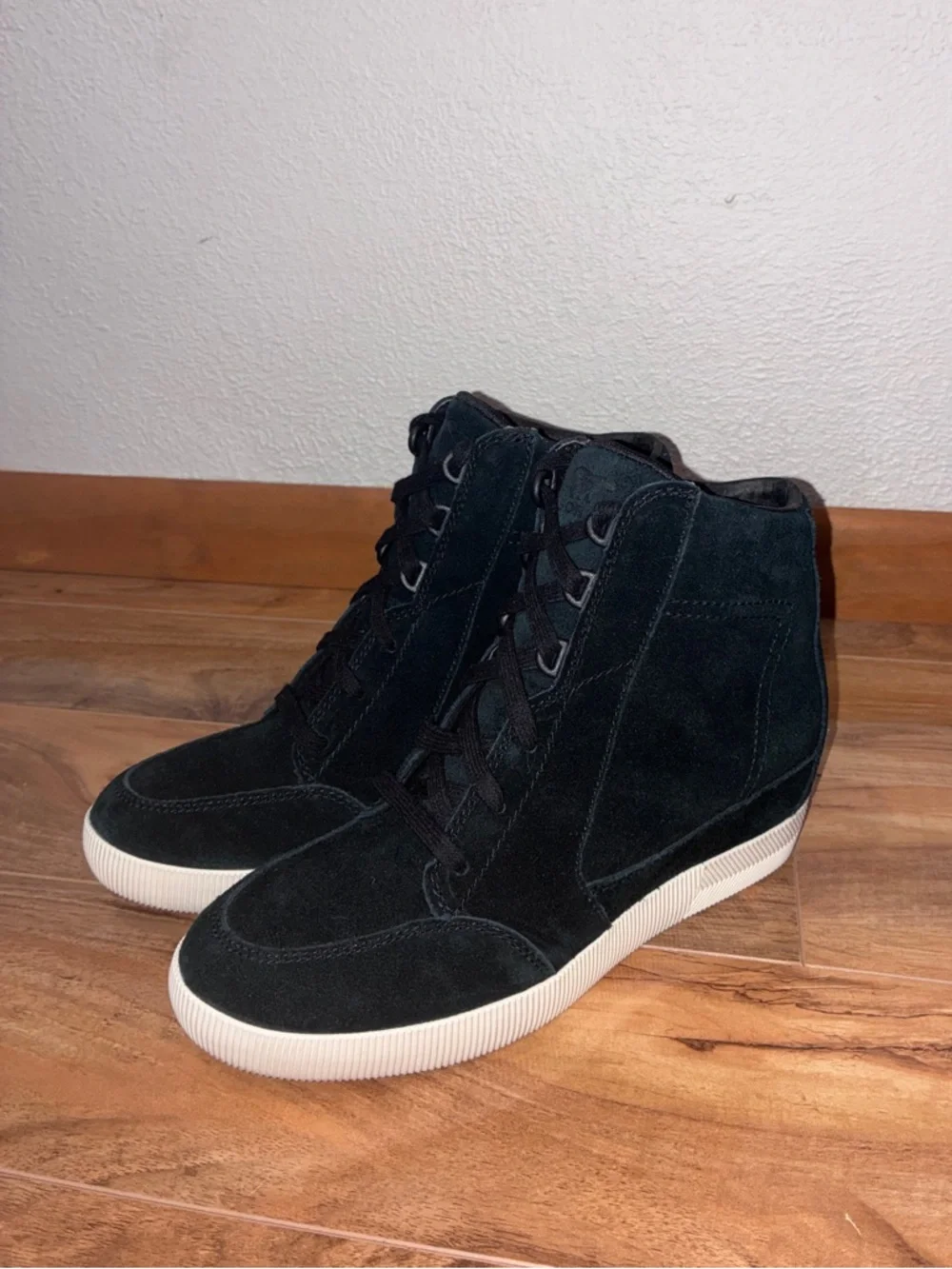 Sorel Women's Out 'N About Wedge Boots, black - size 8.5